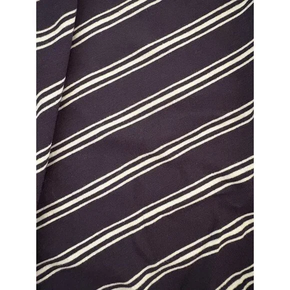 Talbots Navy Nautical Striped Pull on Skirt Maxi Length Size Small - Picture 3 of 9